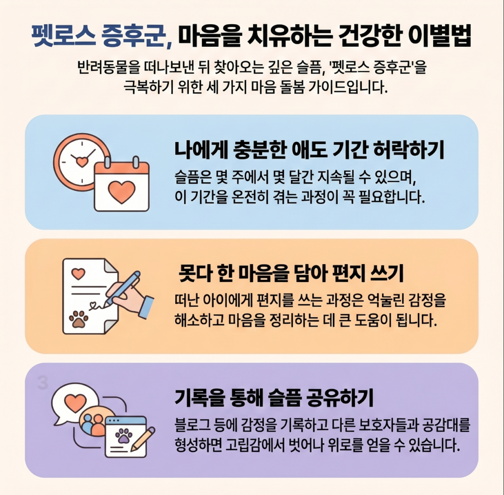 펫로스 증후군 마음을 치유하는 건강한 이별법 3가지 단계