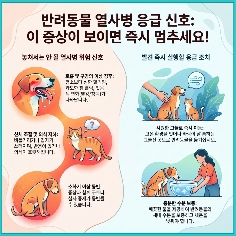강아지 열사병 응급신호, 이 증상이 보이면  주의.